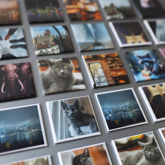 Custom Photo Magnets - Set of 18