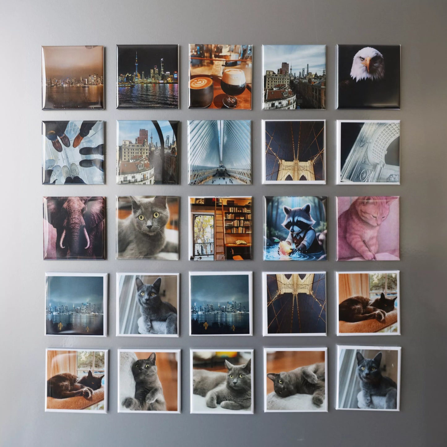 Custom Photo Magnets - Set of 27